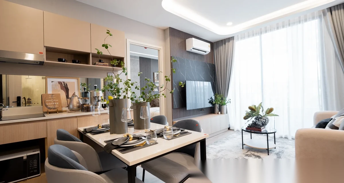 2 Bedroom Apartment for sale at Arise Vibe complex · Si Sunthon · Pool View