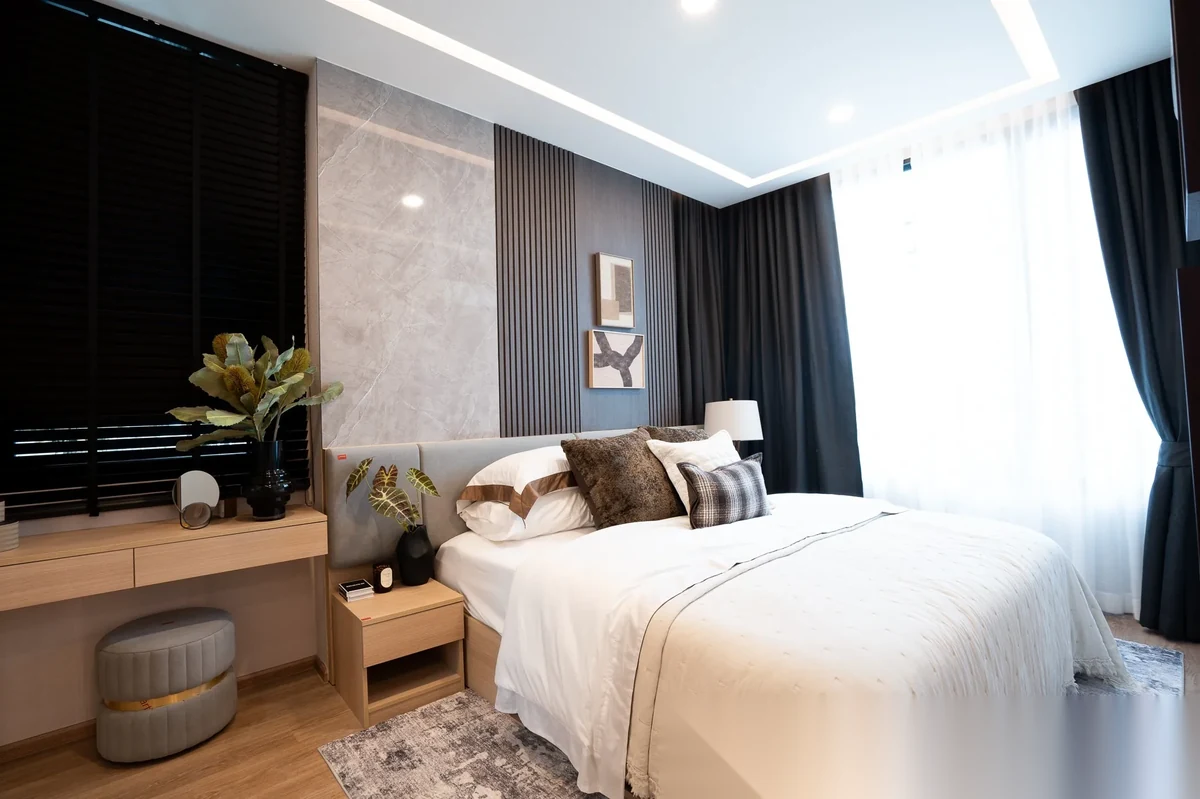 Апартаменты 2BR в ЖК Arise Vibe · Си Сунтон · Вид на бассейн — фото 5