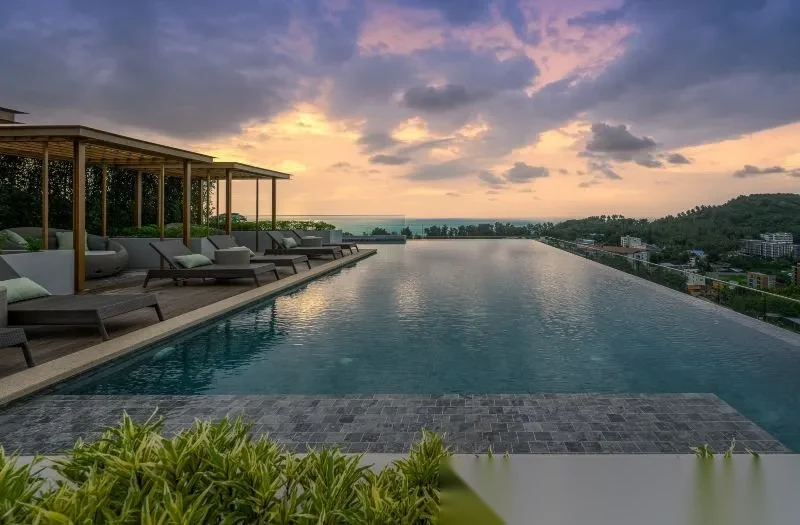 2 Bedroom Apartment for rent at The Panora Phuket by Mida Grande Resort Condominiums complex · Choeng Thale · Sea View — photo 2