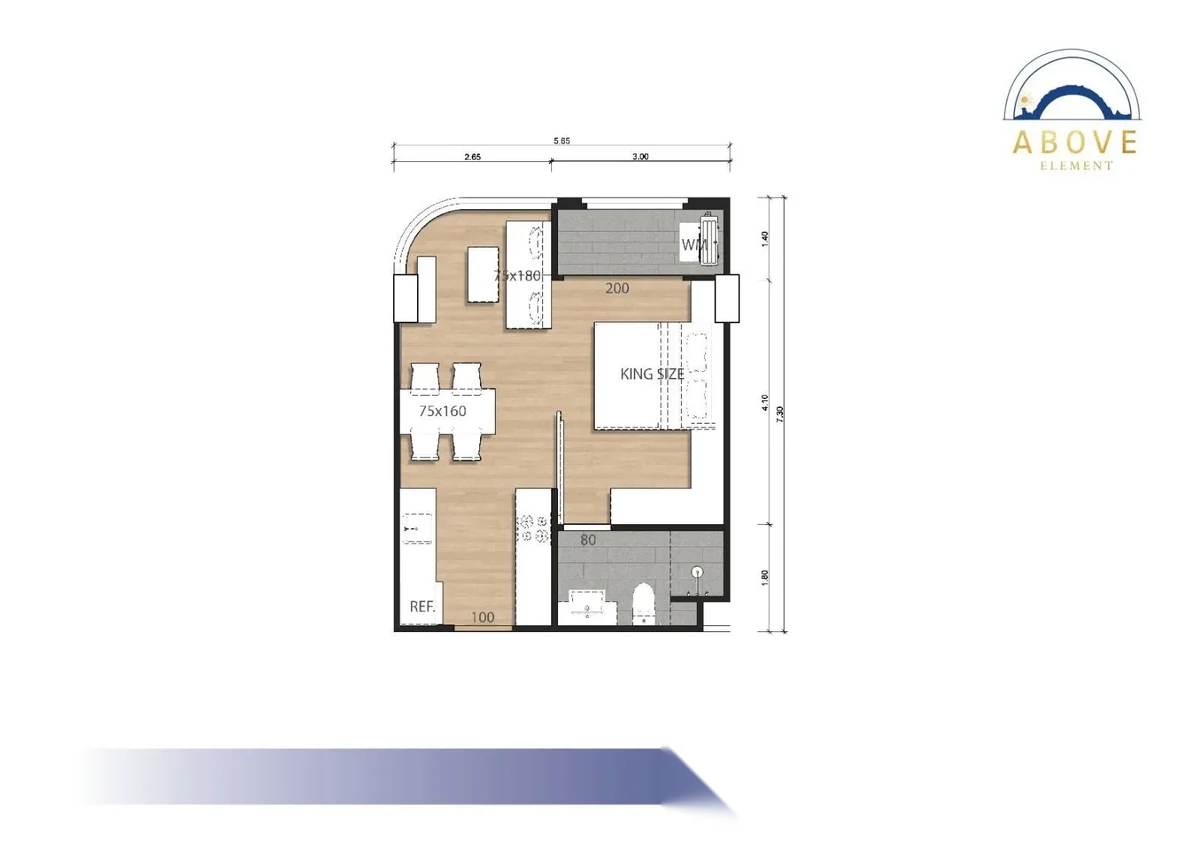 1 Bedroom Apartment for sale at Above Element complex · Choeng Thale · Pool View — photo 6