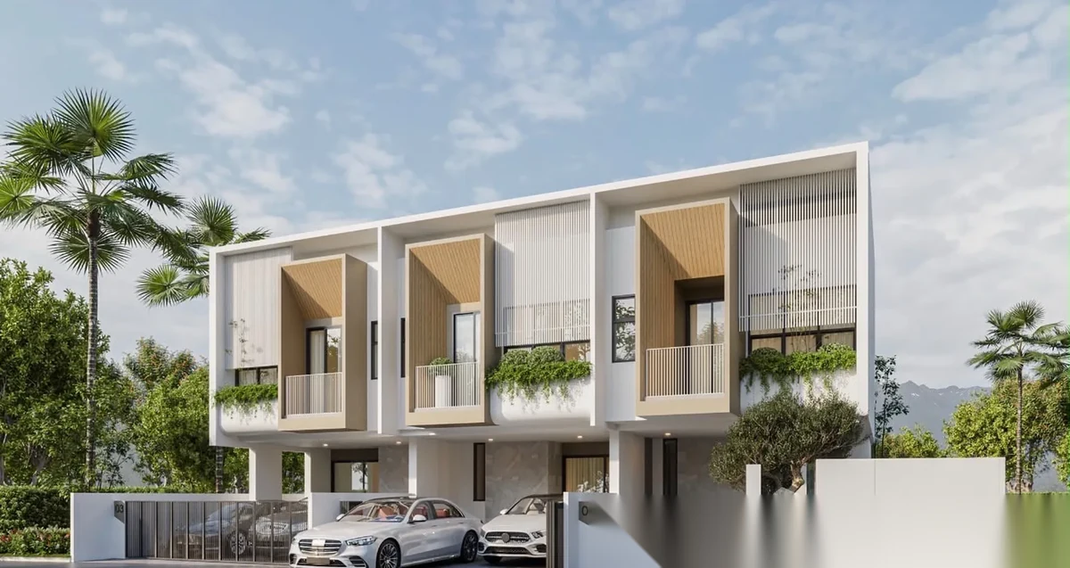 Таунхаус 3BR · Вид в сад