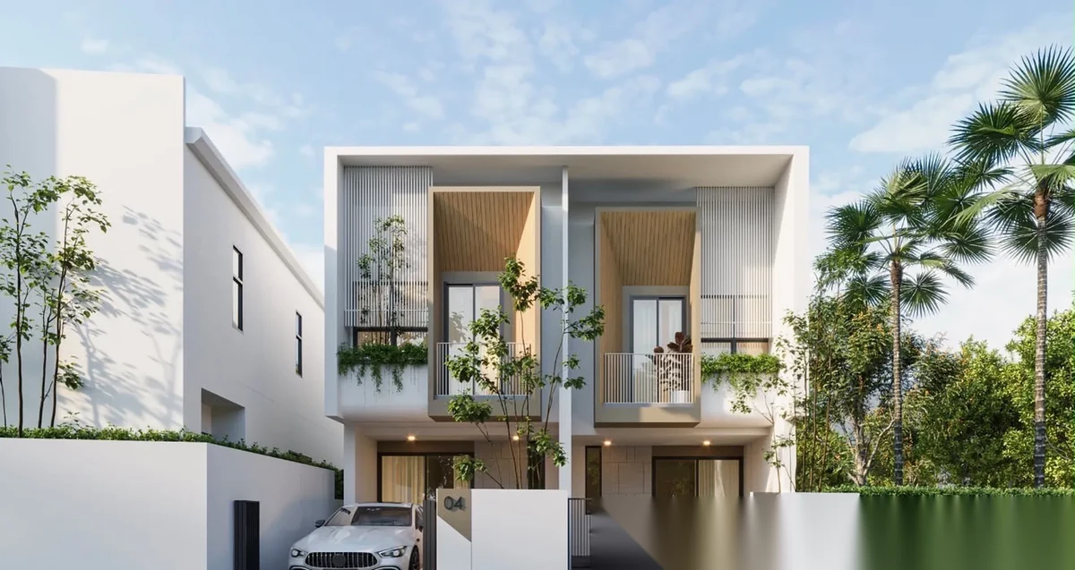 Таунхаус 3BR · Вид в сад