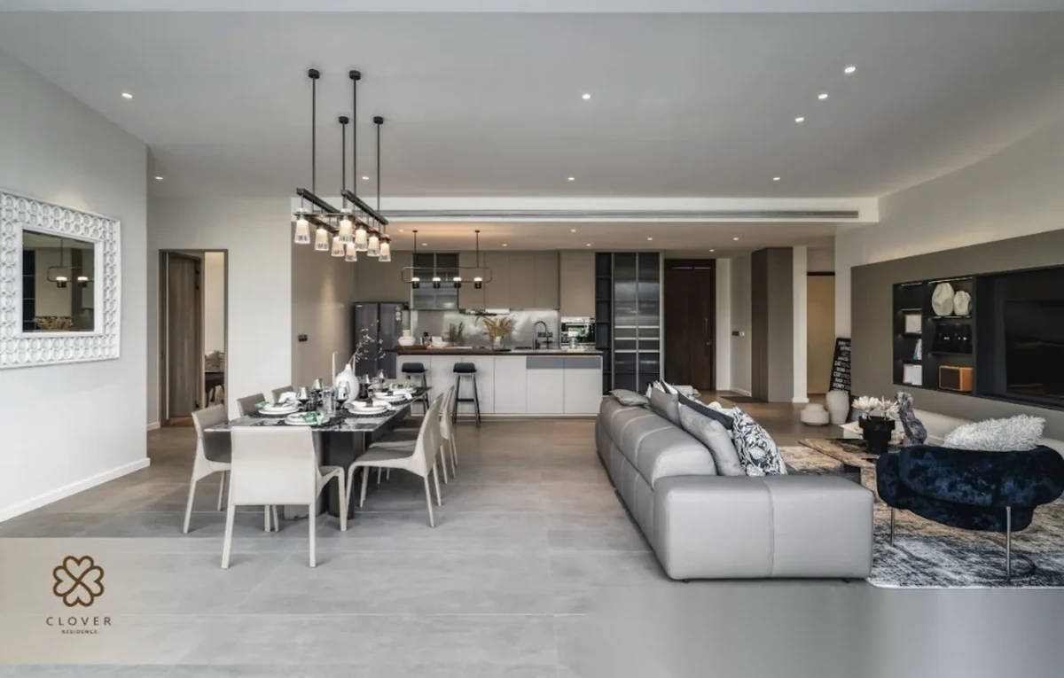 Вилла 4BR в комплексе Clover Residence · Си Сунтон · Выход к бассейну — фото 17