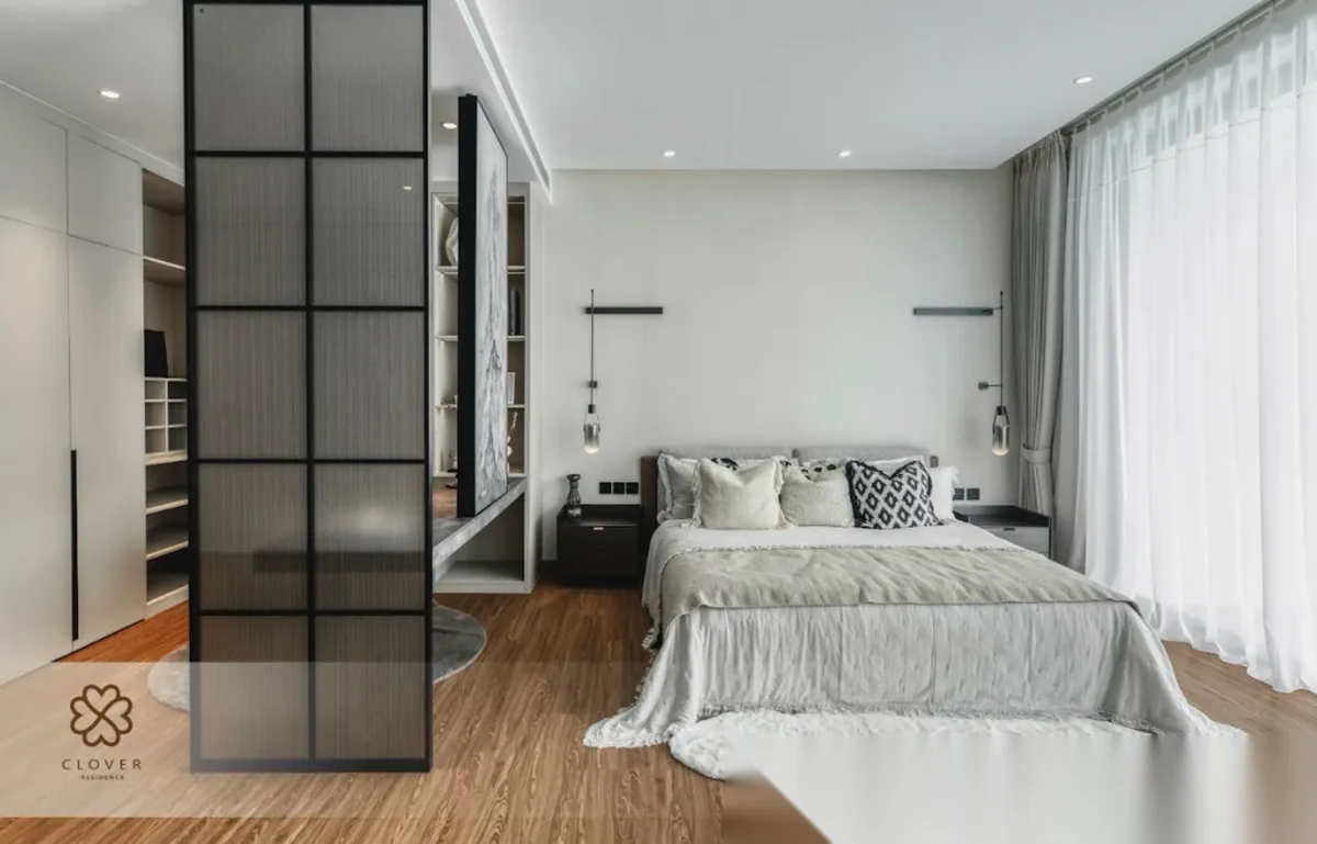 Вилла 4BR в комплексе Clover Residence · Си Сунтон · Выход к бассейну — фото 23