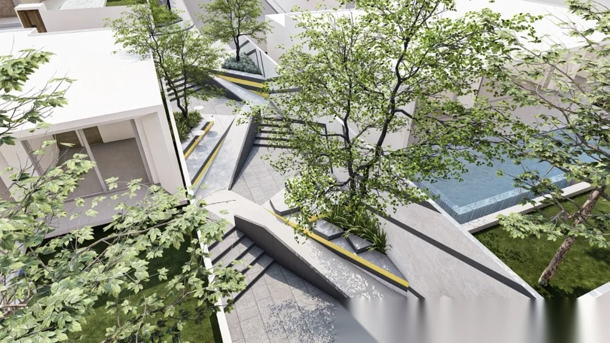 Вилла 4BR в комплексе Clover Residence · Си Сунтон · Выход к бассейну — фото 67