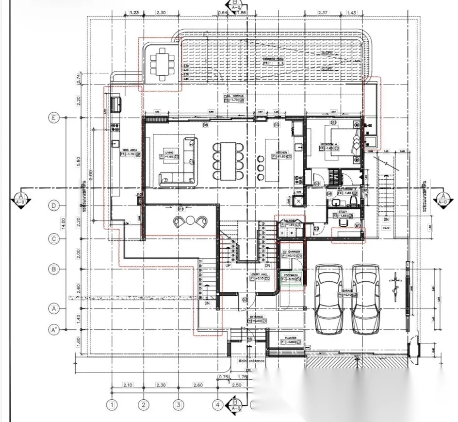 Вилла 4BR в комплексе Clover Residence · Си Сунтон · Выход к бассейну — фото 69