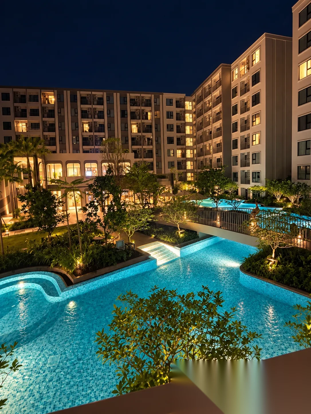 1 Bedroom Apartment for rent at The Origin Kathu-Patong complex · Kathu · Pool View — photo 3