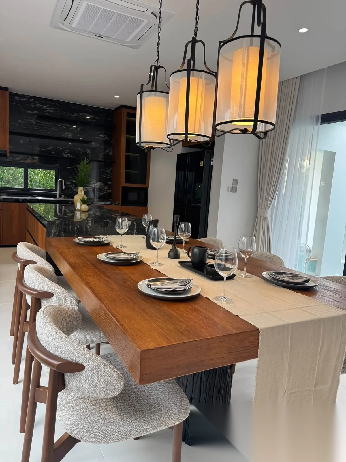 3 Bedroom House for rent at Baan Maneekram-Jomthong Thani complex · Wichit · Pool View — photo 6