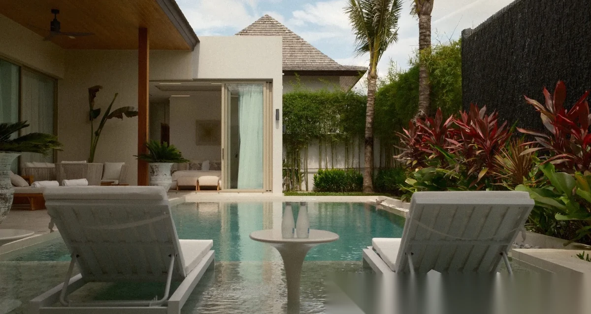 3 Bedroom Villa for rent at Layan Lucky Villas-Phase II complex · Choeng Thale · Pool View