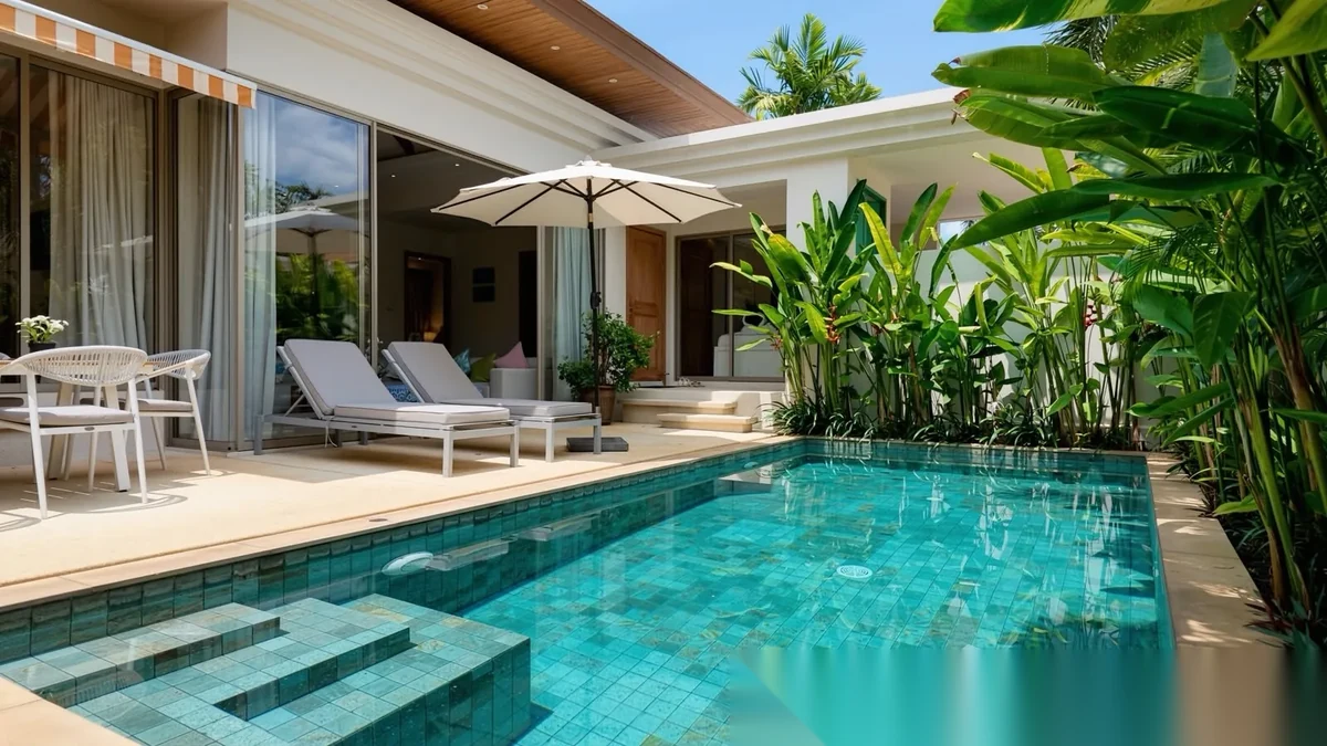3 Bedroom Villa for rent at Trichada Villas complex · Choeng Thale · Pool View — photo 5