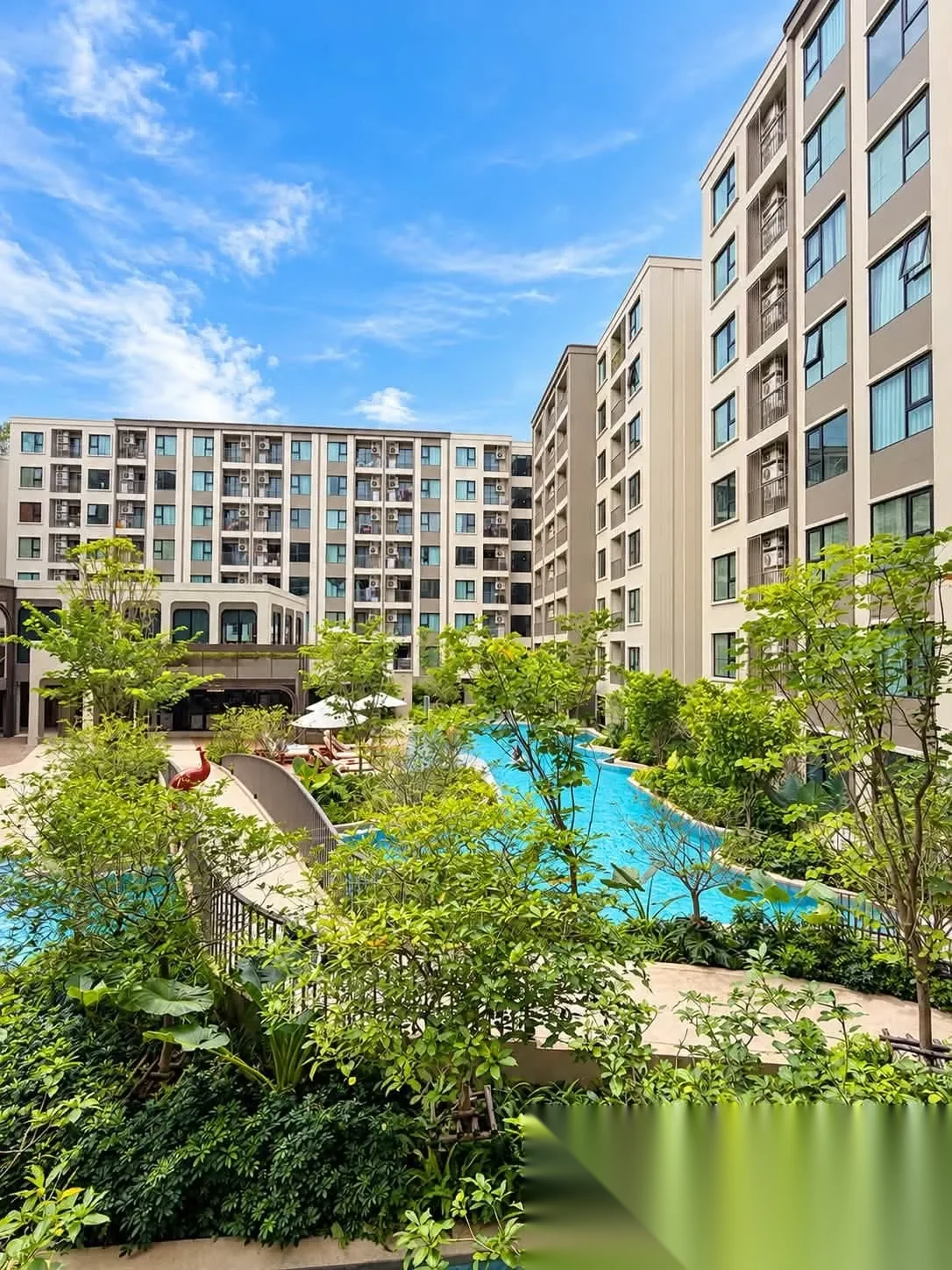 Апартаменты 2BR в ЖК The Origin Kathu-Patong · Кату · Выход к бассейну — фото 5