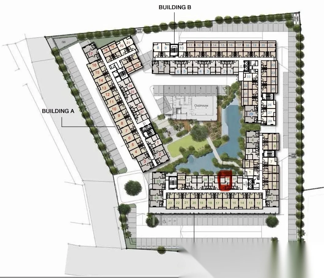 1 Bedroom Apartment for rent at The Origin Kathu-Patong complex · Kathu · Pool View — photo 11