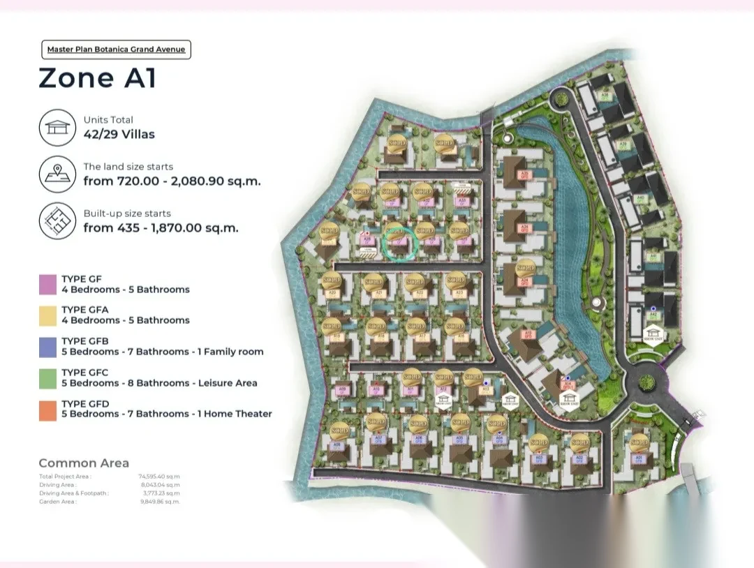 4 Bedroom Villa for sale at Botanica Grand Avenue complex · Choeng Thale — photo 8