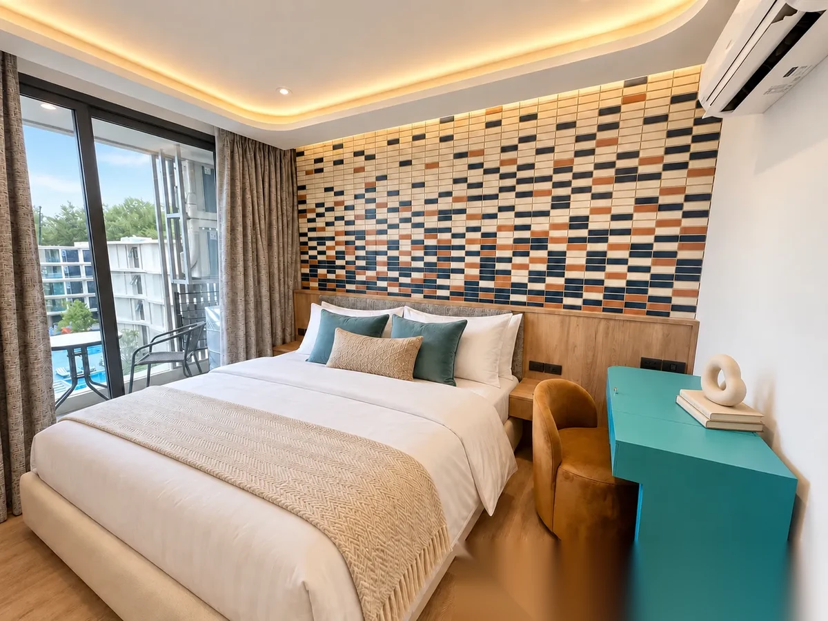 Апартаменты 1BR в ЖК Bellevue Beachfront Condo · Чернг Тале / Bang Tao · Вид на бассейн — фото 8
