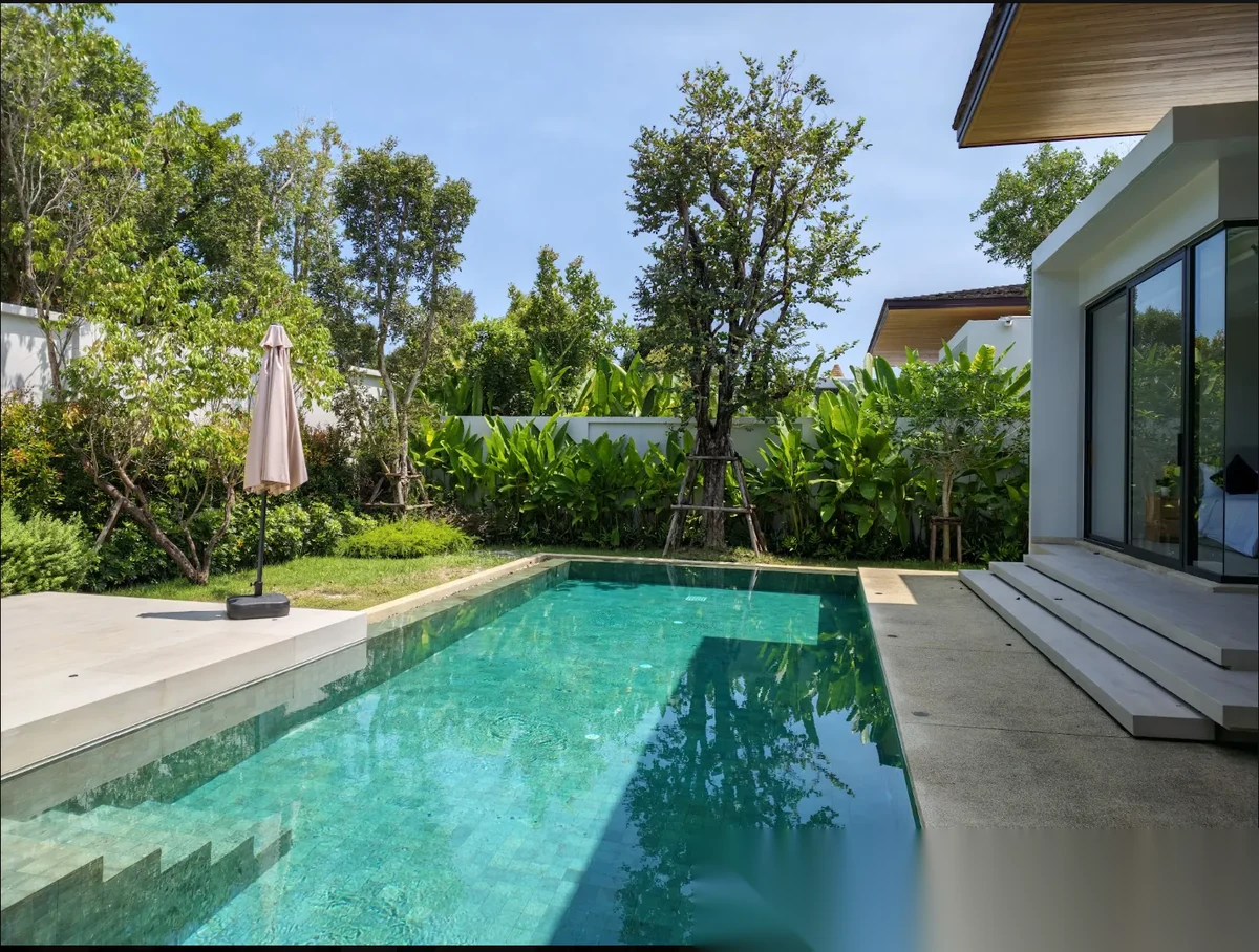 4 Bedroom Villa for sale at Botanica Four Seasons - Autumn Modern Loft complex · Thep Krasattri · Pool View — photo 7