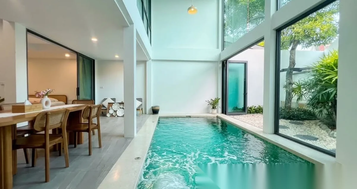 3 Bedroom Villa for rent at Double-Storey Modern Pool Villa With Garden Near Rama 5 Park complex · Phuket Town