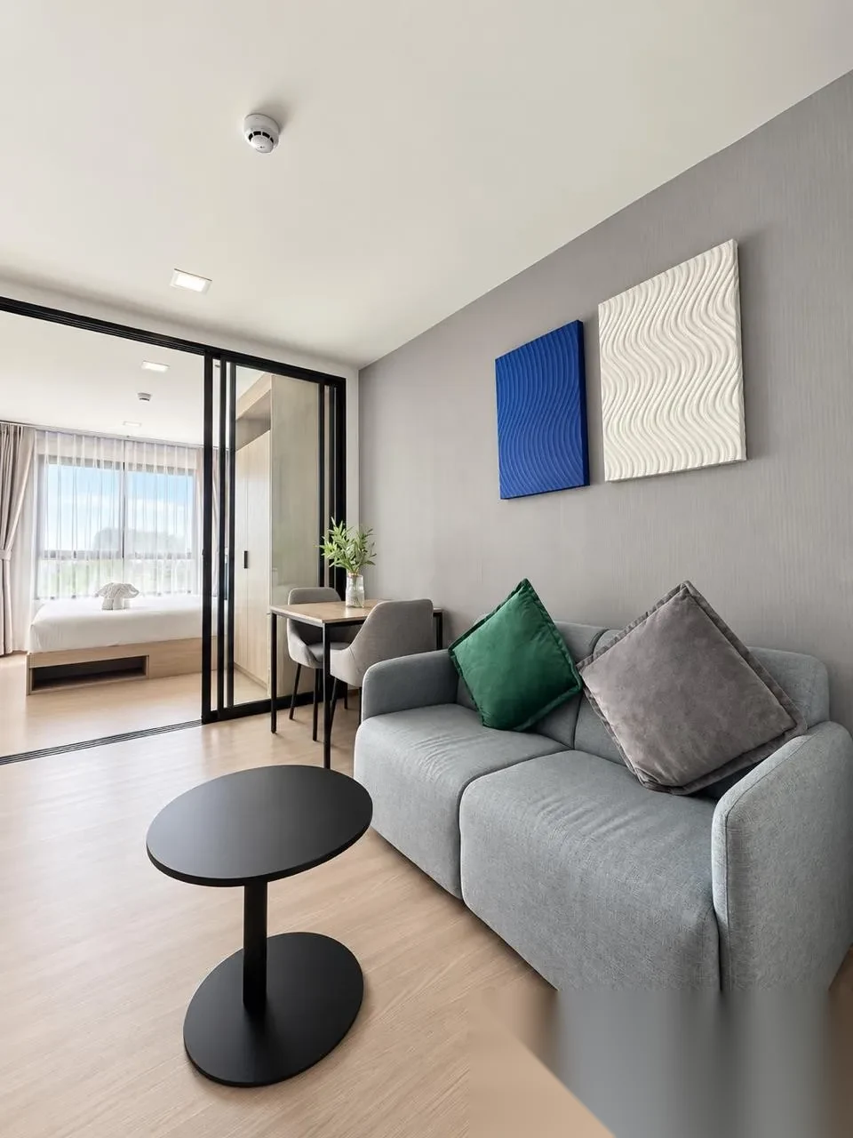Апартаменты 1BR в ЖК THE BASE Bukit · Вичит · Вид в сад — фото 3