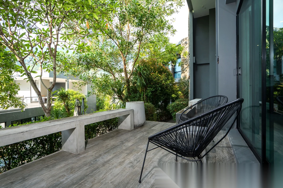 Вилла 2BR в комплексе Natural Park Pavilion · Камала · Вид на бассейн — фото 4