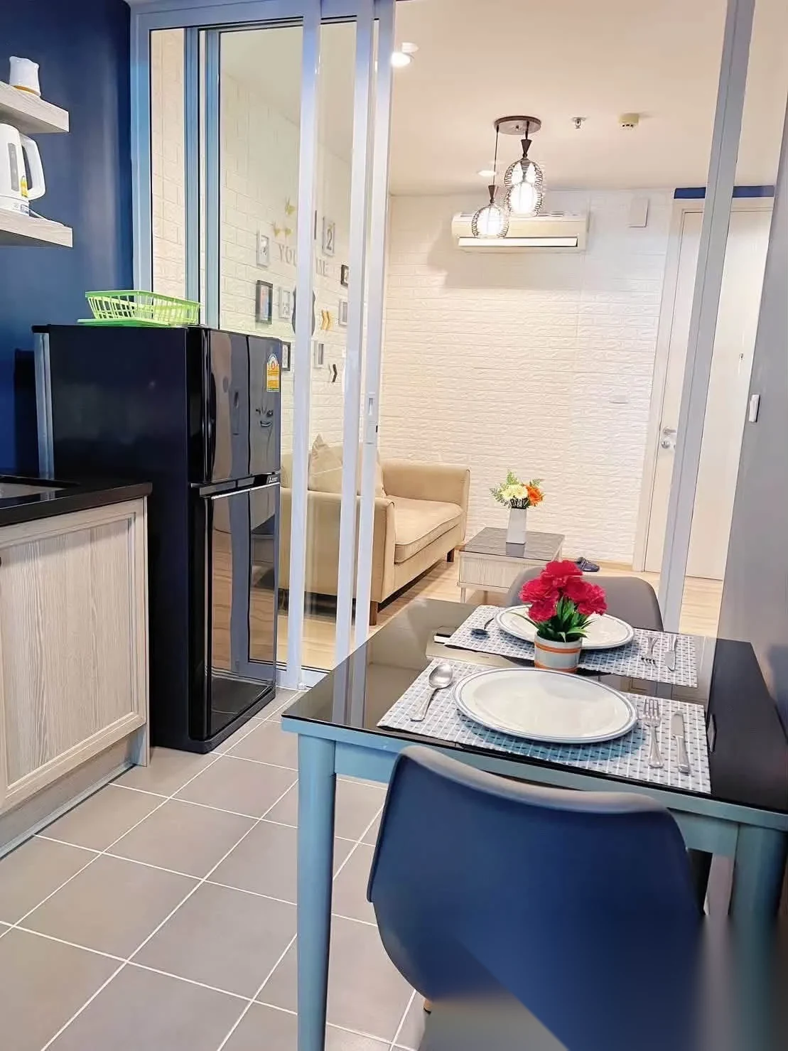 Апартаменты 1BR в ЖК The Base Height · Пхукет-таун · Вид на бассейн — фото 5