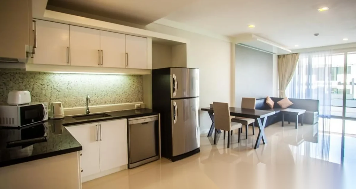 Апартаменты 1BR в ЖК Q Conzept Condominium · Карон · Вид в сад