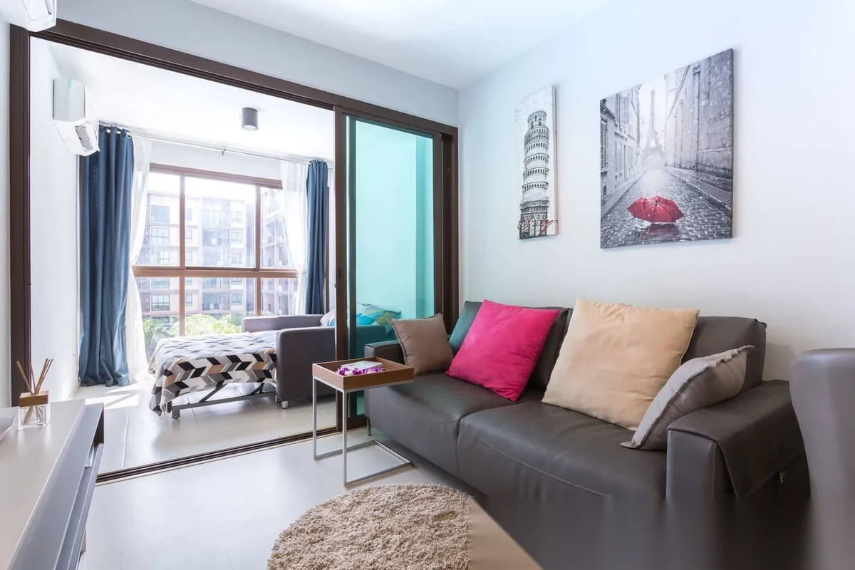 Апартаменты 2BR в ЖК ZCAPE III · Вичит · Вид на бассейн — фото 13