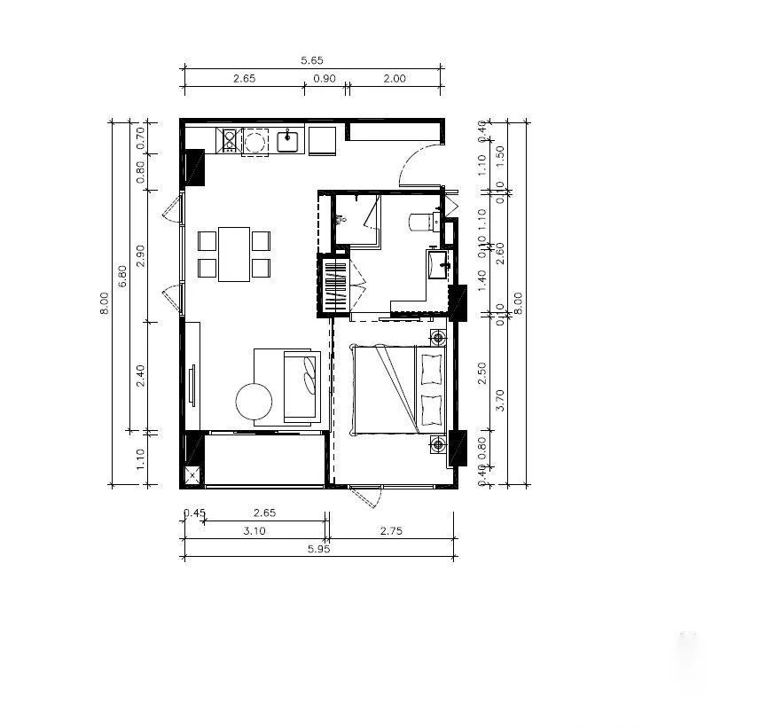 Апартаменты 1BR в ЖК Mida Grande Resort Condominiums · Чернг Тале / Bang Tao · Вид на море — фото 8