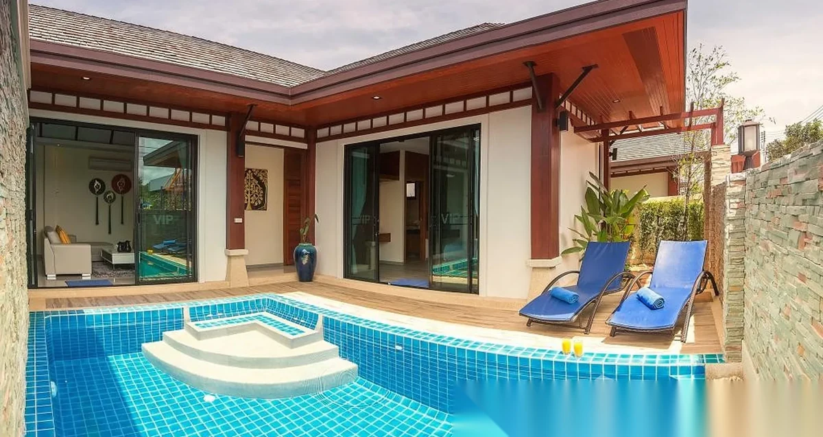 Вилла 2BR в комплексе Rawai VIP Villas & Kids Park · Раваи · Вид в сад