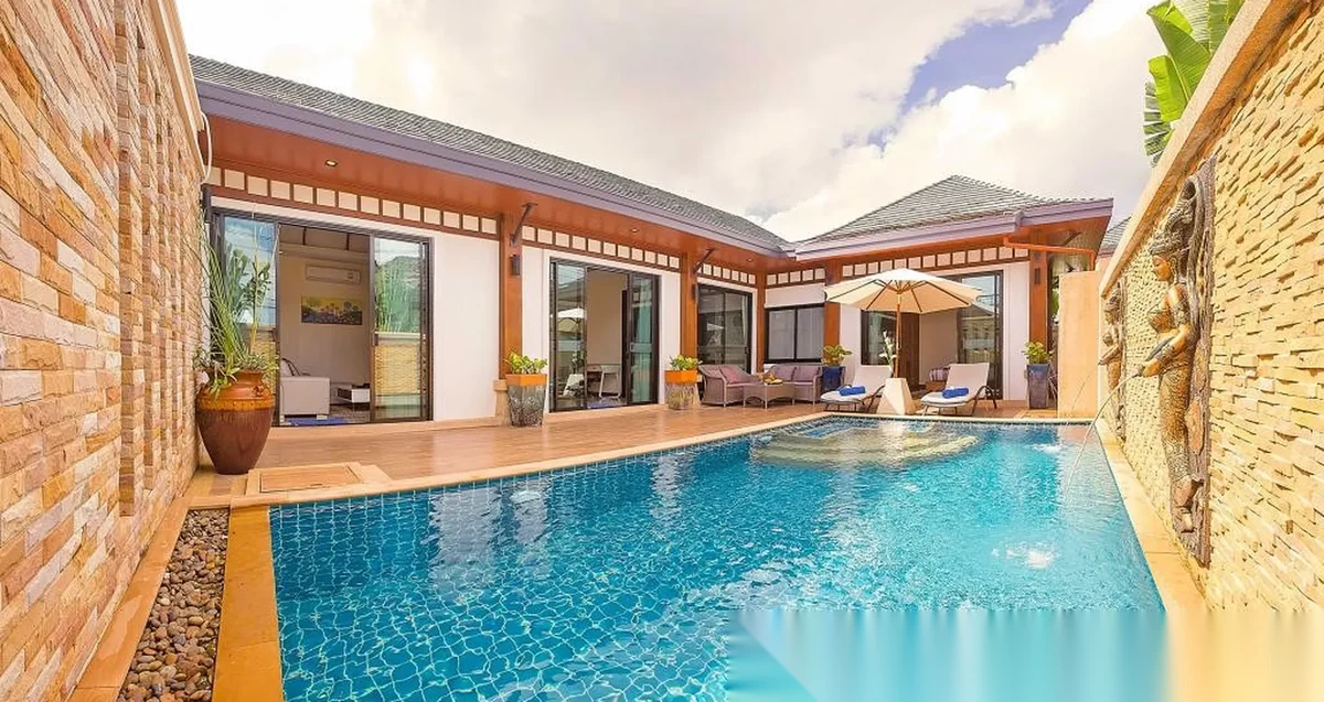 2 Bedroom Villa for rent at Rawai VIP Villas & Kids Park complex · Rawai · Pool View