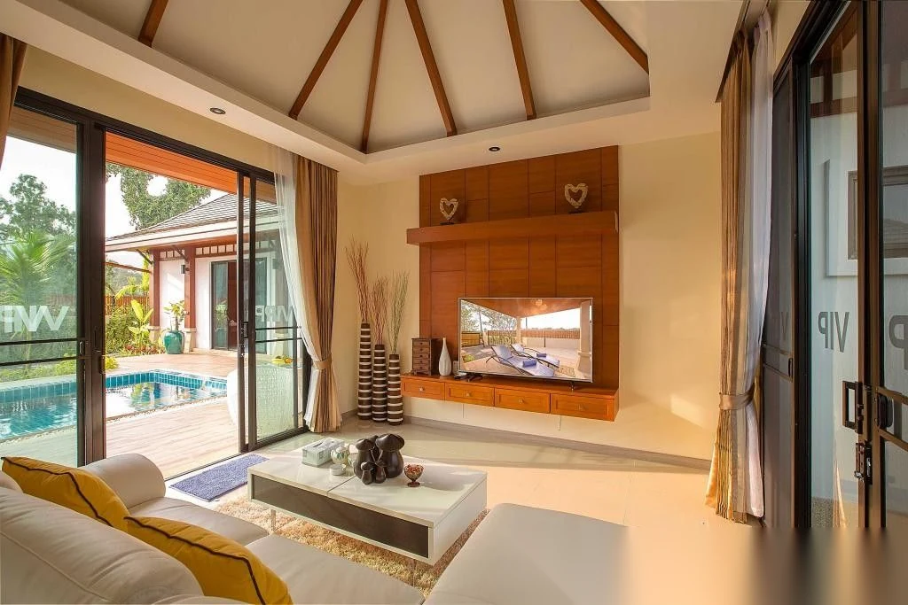Вилла 4BR в комплексе Rawai VIP Villas & Kids Park · Раваи · Вид на бассейн — фото 2