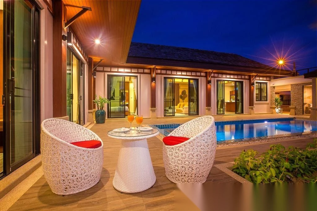 Вилла 4BR в комплексе Rawai VIP Villas & Kids Park · Раваи · Вид на бассейн — фото 9
