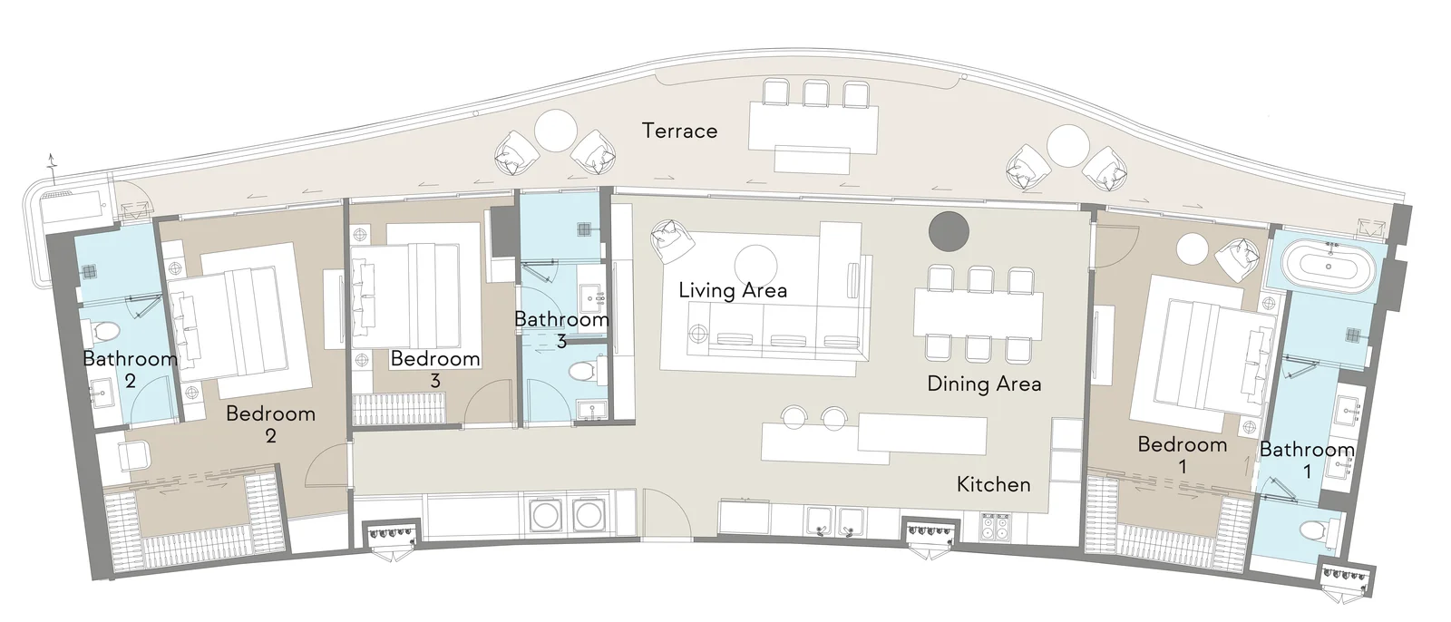 3 BR