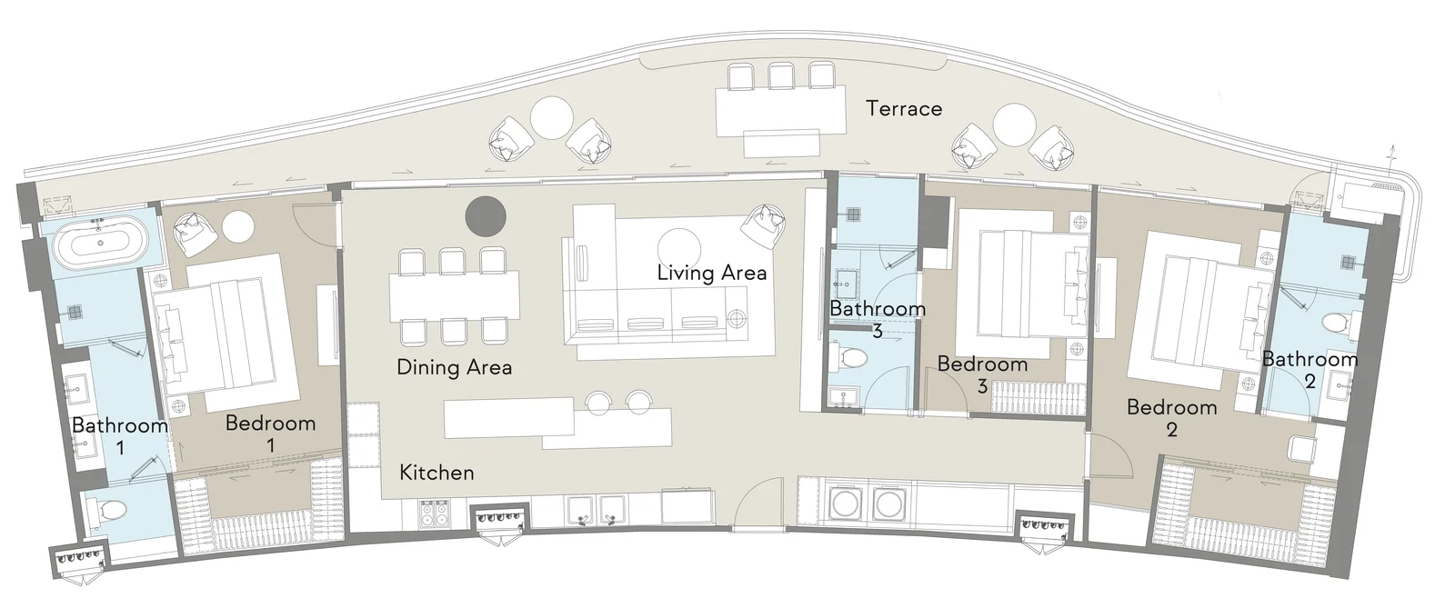3 BR