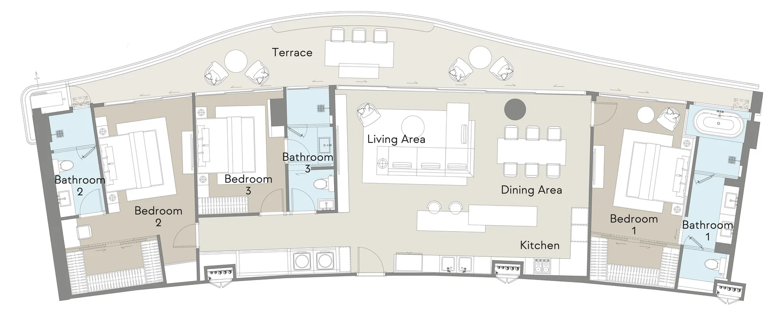 3 BR