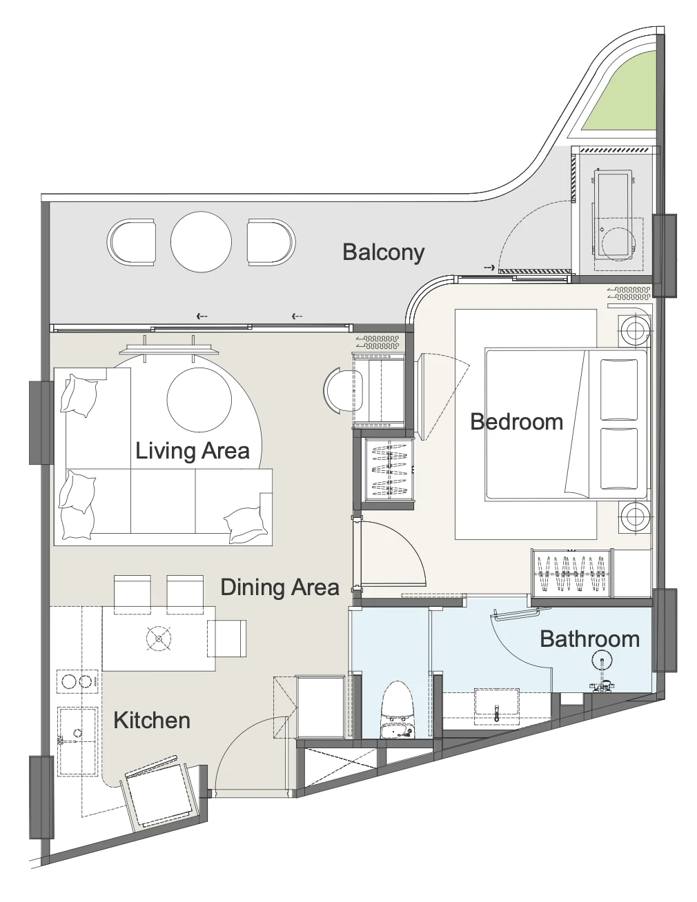 1 BR