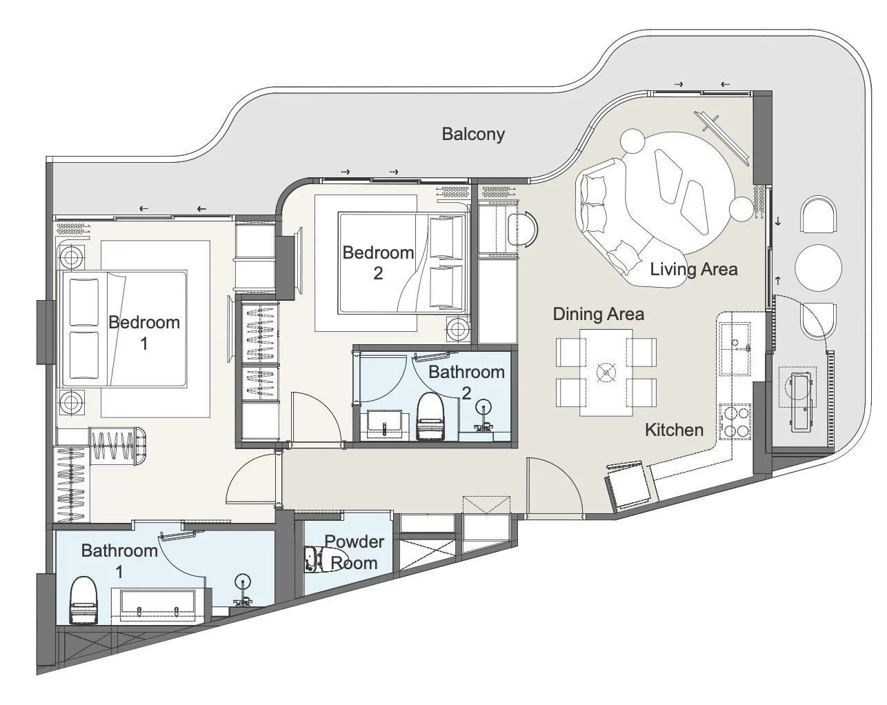 2 BR
