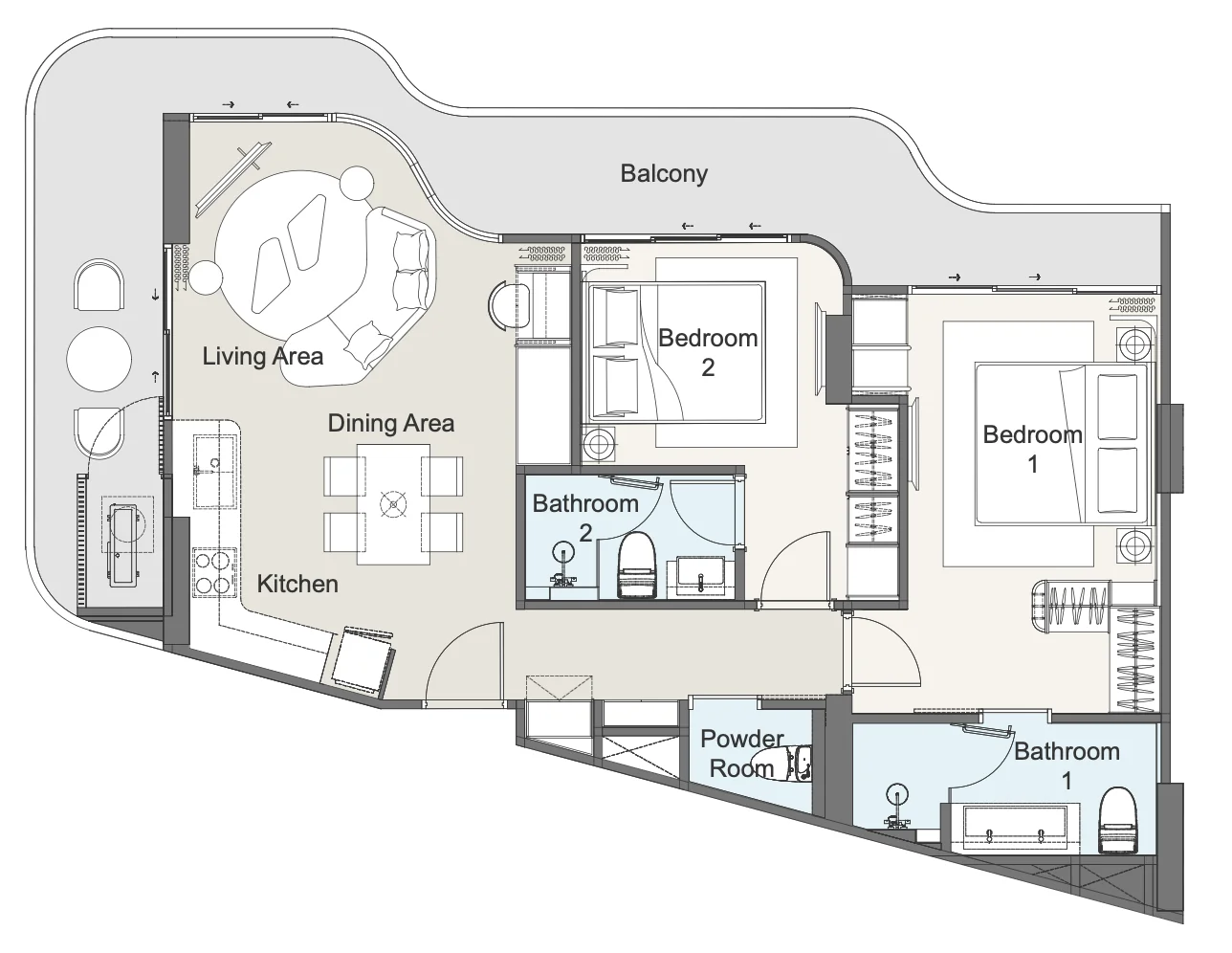2 BR