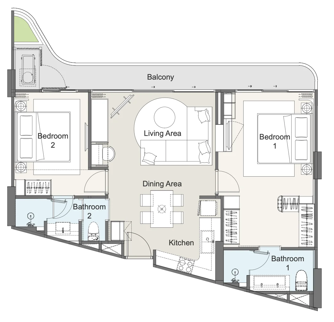 2 BR